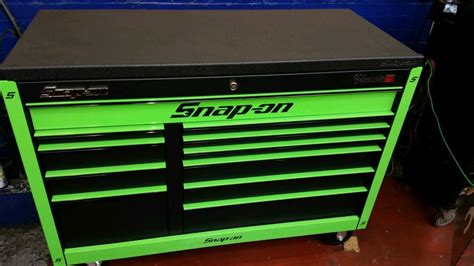 electric green snap on tool box|snap on green envy toolbox.